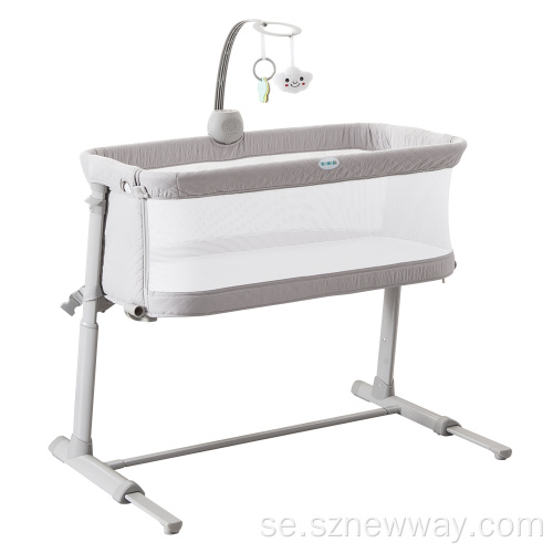 Ronbei Nyfödd Baby Bed Portable Baby Crib